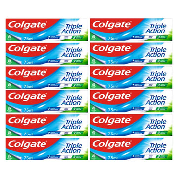Colgate Triple Action Toothpaste, 12 x 75ml
