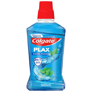Colgate Plax Cool Mint Mouthwash, 2 x 500ml