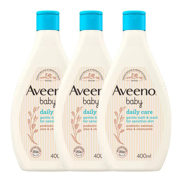 Aveeno Baby Hair & Body Wash, 3 x 400ml
