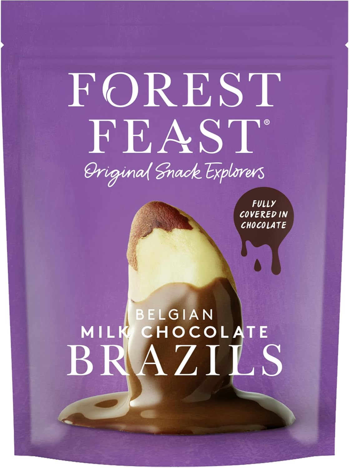 Forest feast Belgian milk chocolate Brazil nuts 120g x4