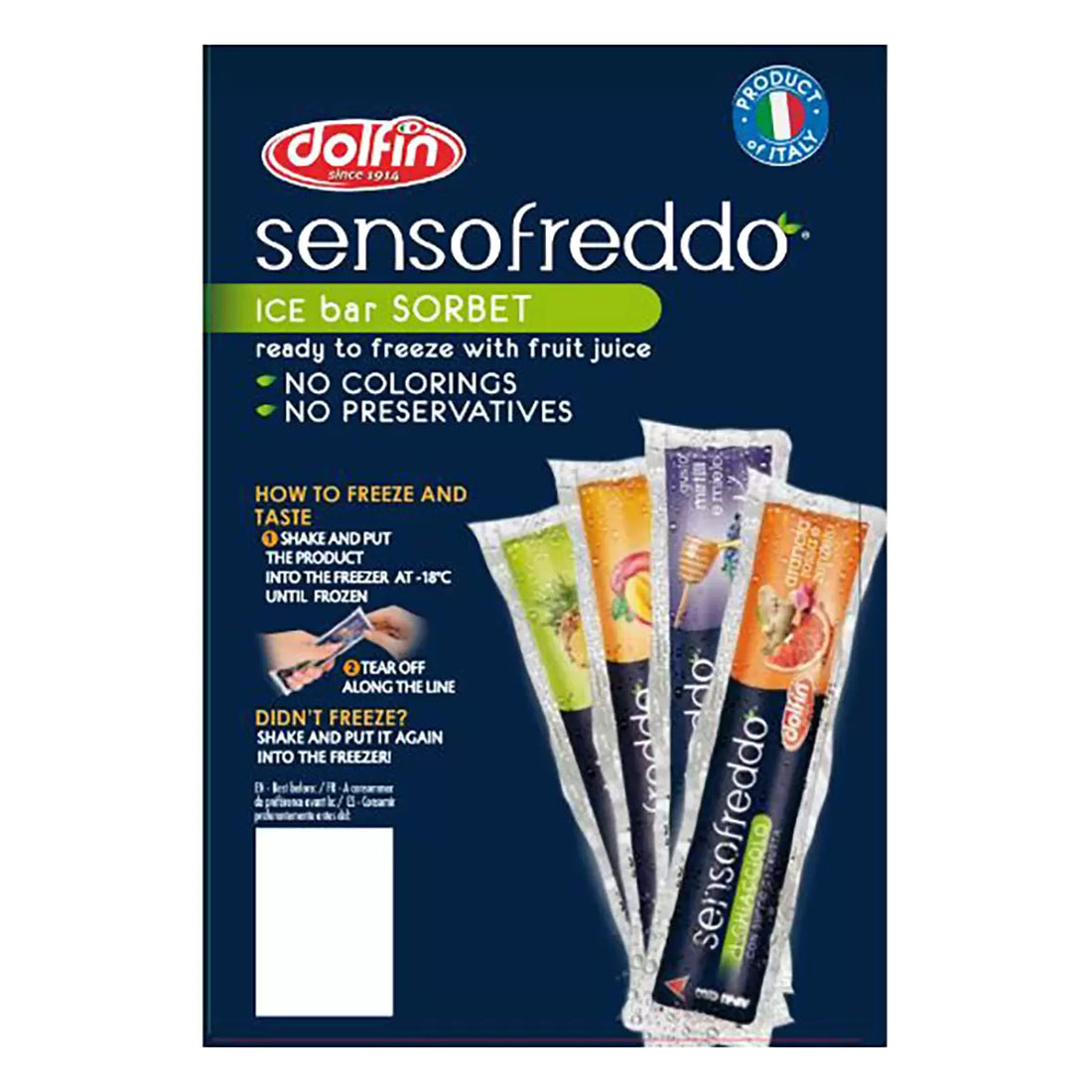 Sensofreddo Fruit Ice Lollies, 60 x 40ml