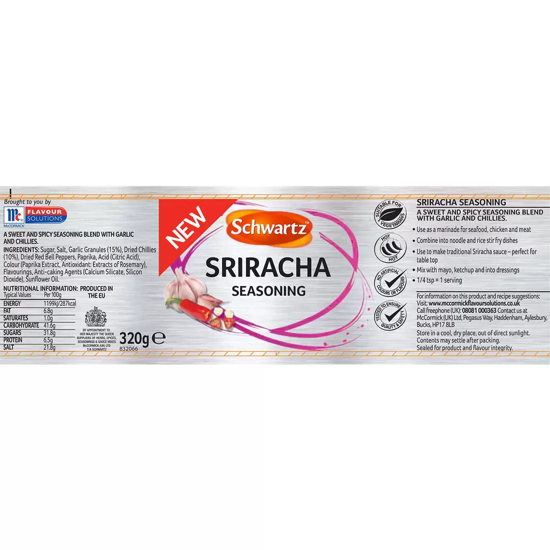 Schwartz Sriracha Seasoning, 320g