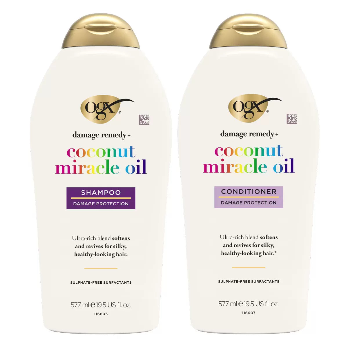 OGX Shampoo & Conditioner, 2 x 577ml